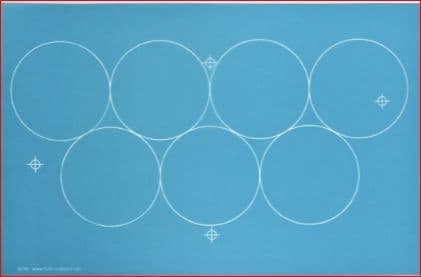 Off-set 4" Circles Stencil