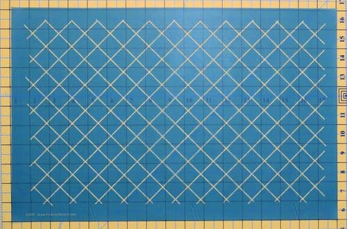 One Inch Grid On Point Stencil