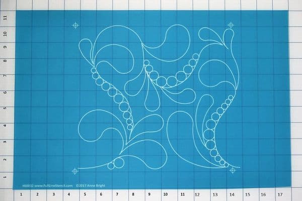 Pearl Feathers Stencil by Anne Bright