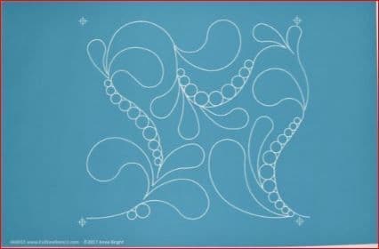 Pearl Feathers Stencil by Anne Bright