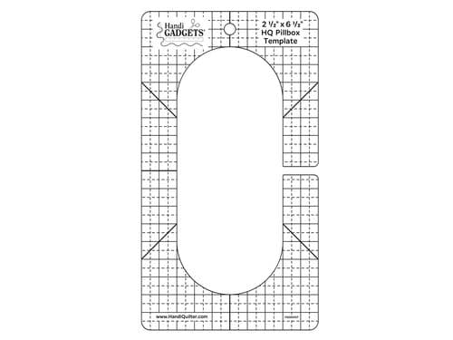Pillbox 2½" x 6½"  Template - discontinued. Last ones! 25% OFF