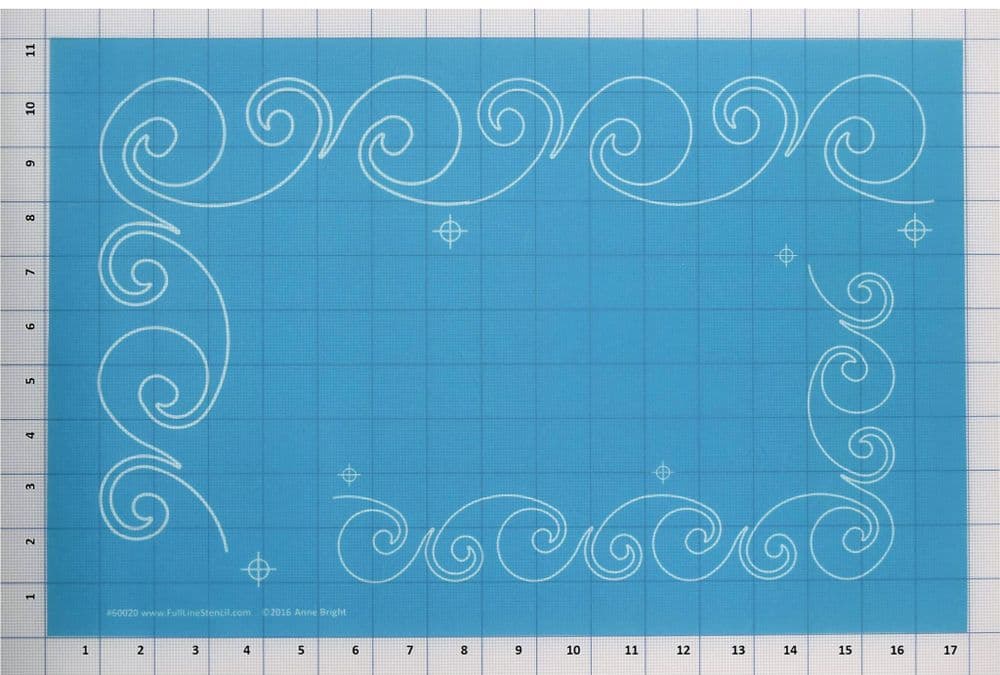 Playful Border Stencil