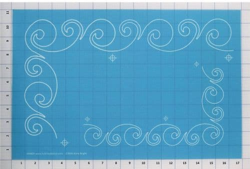 Playful Border Stencil