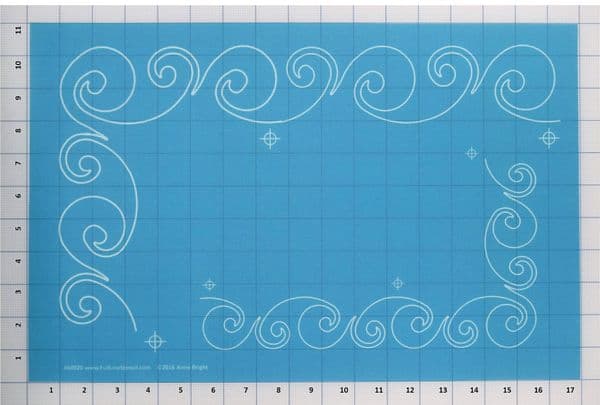 Playful Border Stencil