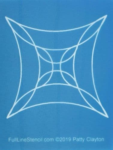 Pointy Square Charm Stencil