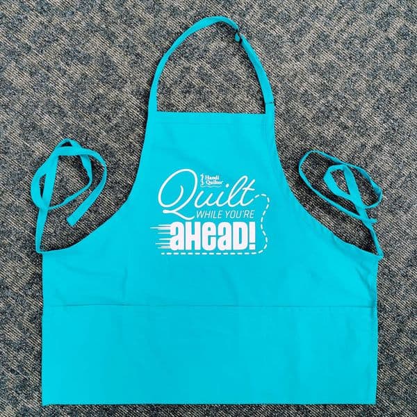 Quilt While You're Ahead Turquoise Apron
