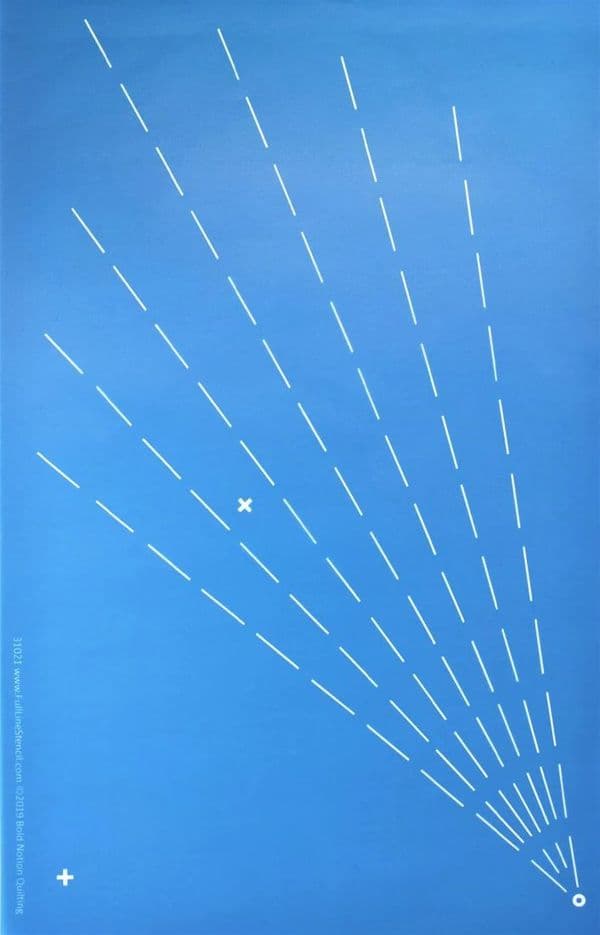 Radiating Lines Stencil
