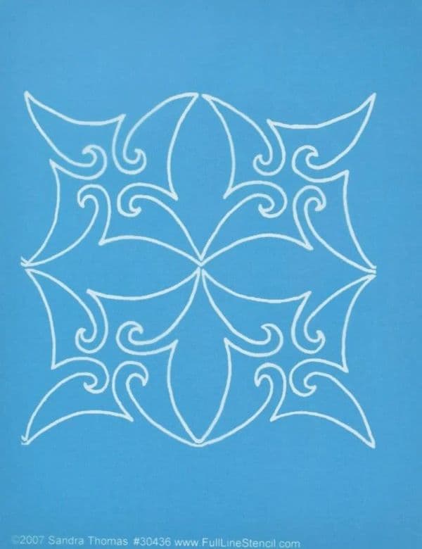 Reflecting Swans Stencil