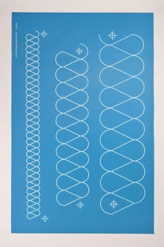 Ribbon Candy Border Stencil (3½", 2½" & 1")