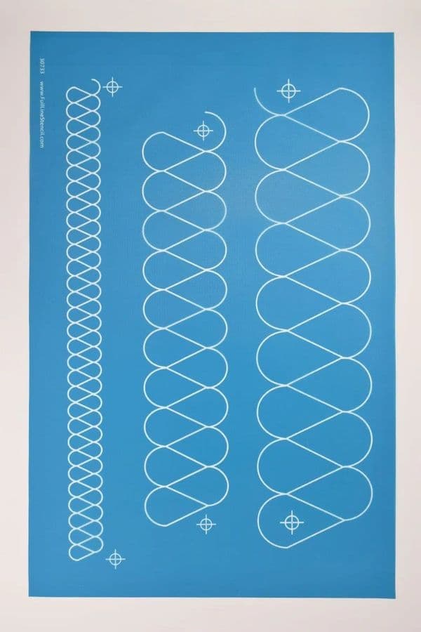 Ribbon Candy Border Stencil (3½
