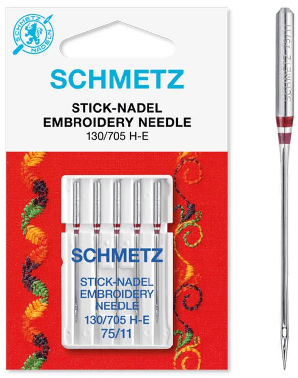 Schmetz Embroidery Needles Size 75/11 Pack of 5
