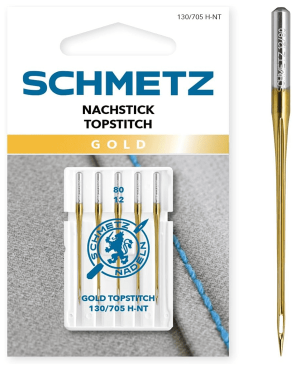 Schmetz Gold Topstitch Needles Size 80/12 Pack of 5