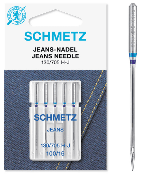 Schmetz Jeans/Denim Needles size 100/16 Pack of 5