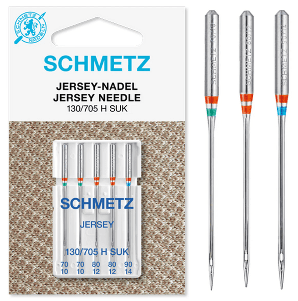 Schmetz Jersey/Ballpoint Needles Assorted 70/80/90 Pack of 5