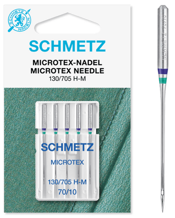 Schmetz Microtex Needles Size 70/10 Pack of 5