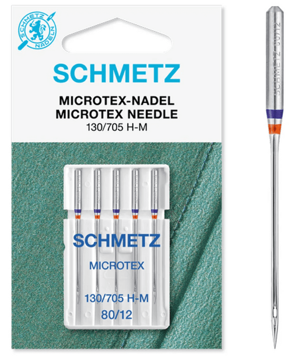 Schmetz Microtex Needles Size 80/12 Pack of 5