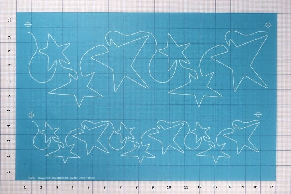 Seeing Stars Border Stencil