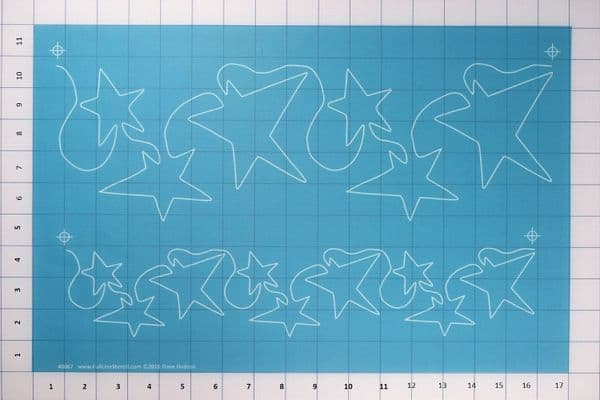 Seeing Stars Border Stencil