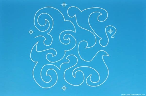 Sherry's Meander Stencil (Small)
