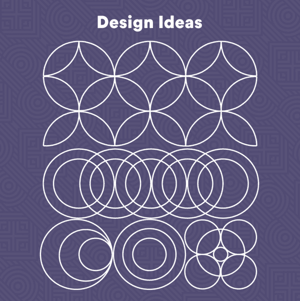 Solid Circle Ruler Set (of 5)