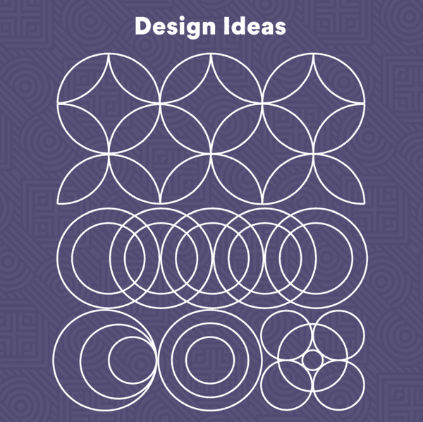 Solid Half Circle Ruler Set (of 4)