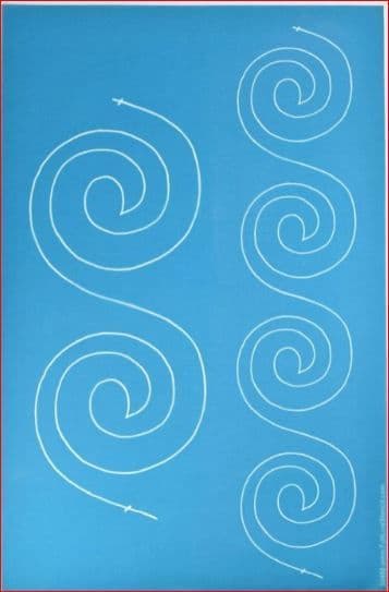 Spiral Border Stencil