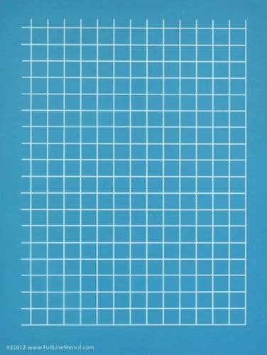 Straight Half Inch Grid Stencil