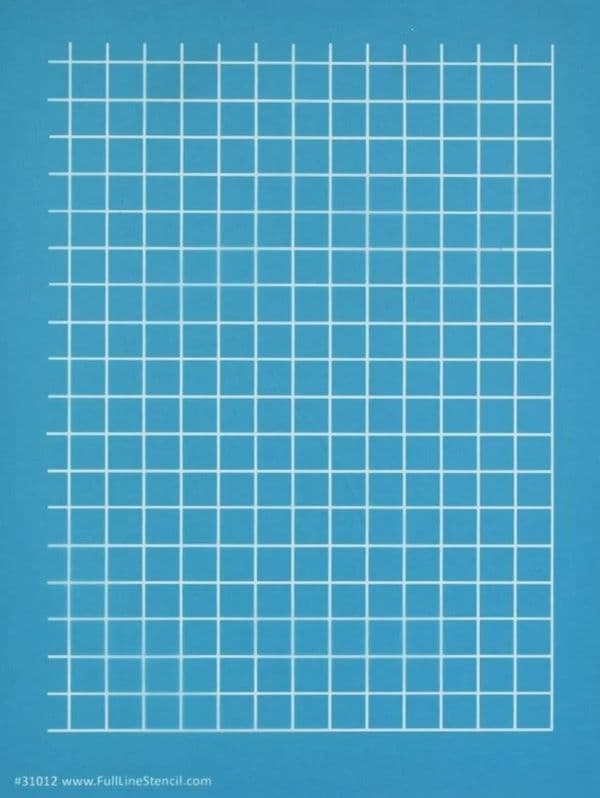 Straight Half Inch Grid Stencil