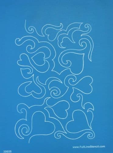 Sweet Heart Background Stencil