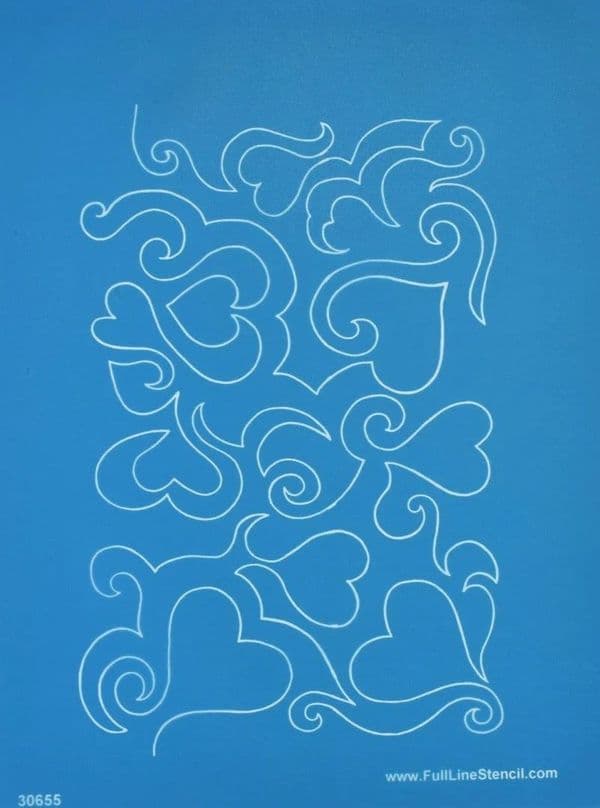 Sweet Heart Background Stencil