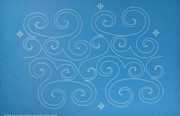Swirl Echo Stencil