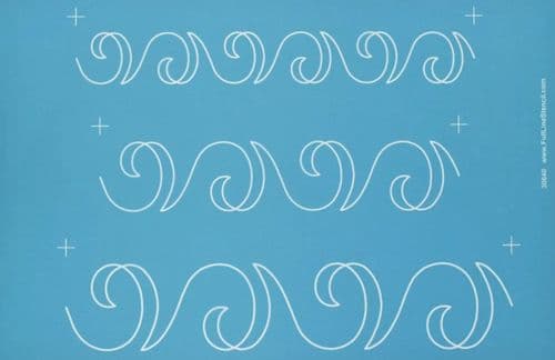 Swirl Sashing Border Stencil