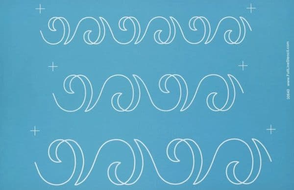 Swirl Sashing Border Stencil
