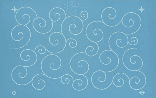 Swirls and Curls Stencil