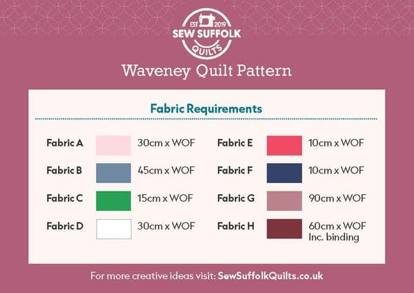 The Waveney Quilt Pattern