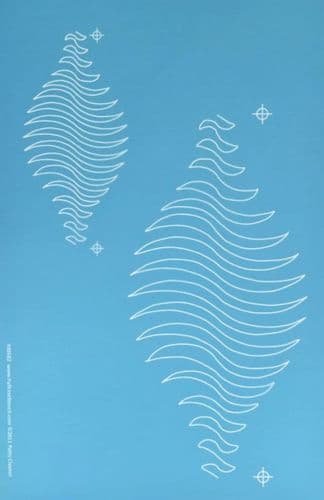Tiger Stripes Stencil (12" x 6" & 7" x 3½")