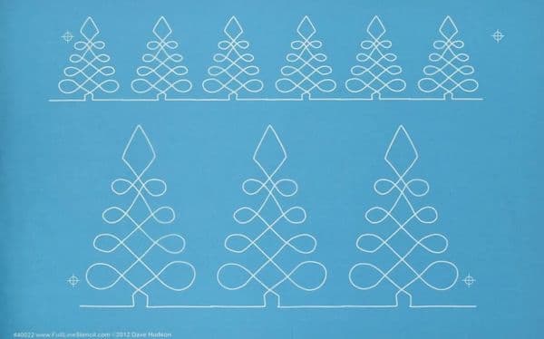 Tree of Light Stencils