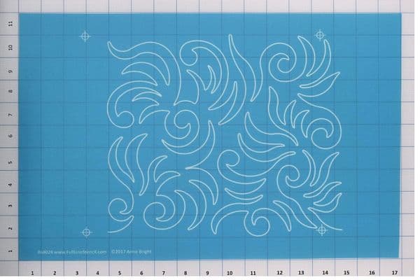 Wild Swirls (Large) Stencil