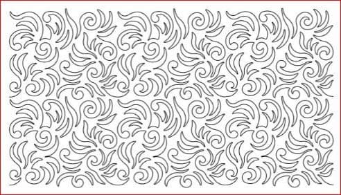 Wild Swirls (Large) Stencil