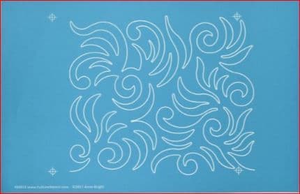 Wild Swirls (Large) Stencil