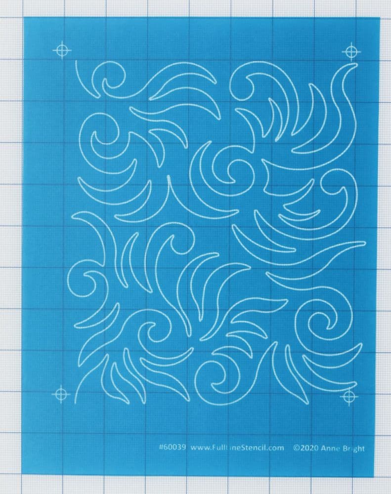 Wild Swirls (Small) Stencil