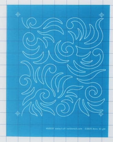 Wild Swirls (Small) Stencil