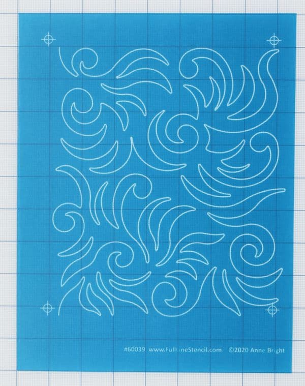 Wild Swirls (Small) Stencil