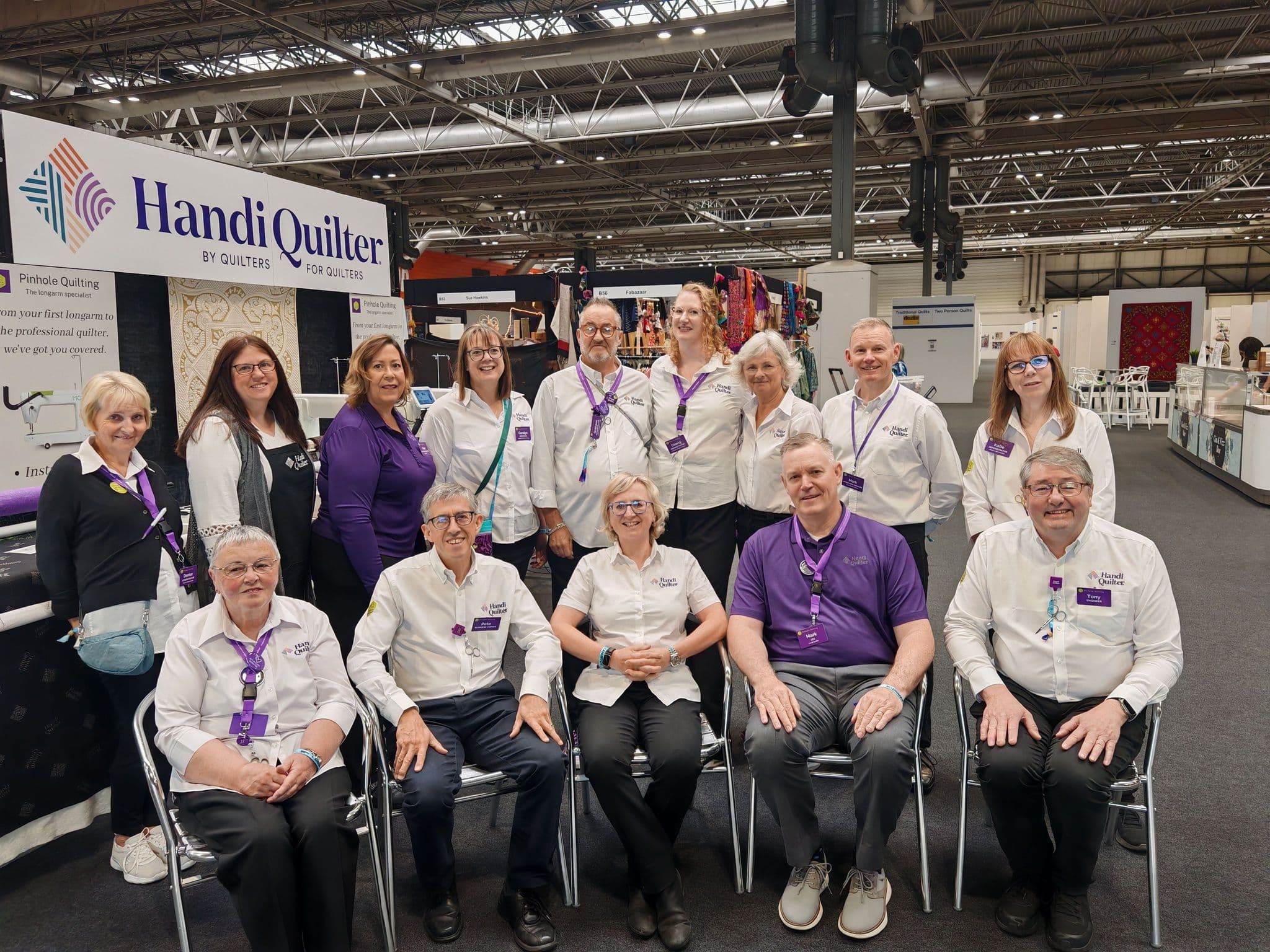 Pinhole Quilting Team at Festival of Quilts