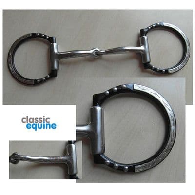 Black Steel Western Dots Snaffle Bit