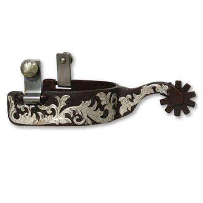 Bob Avila - Medium Shank Floral Spurs