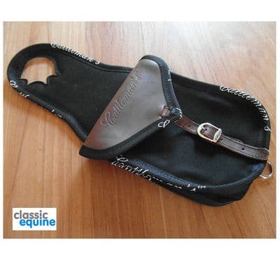 Cattleman's Horn Saddle Bag - Canvas & Part Leather