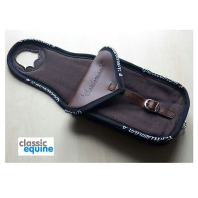 Cattleman's Horn Saddle Bag - Canvas & Part Leather - Brown