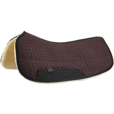 Christ Lammfelle Rounded Western Saddle Pad - Black or Brown