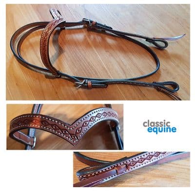Headstall - V  Brow with Tie Ends